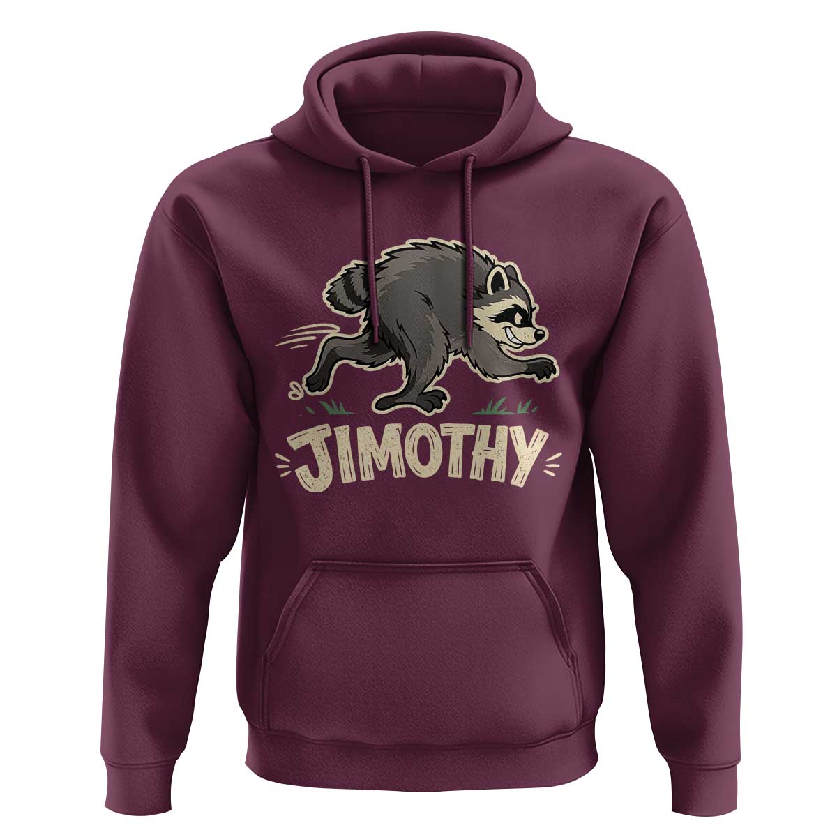 Funny Running Jimothy the Raccoon Hoodie Viral Seattle Trash Panda Meme