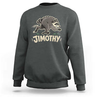 Funny Running Jimothy the Raccoon Sweatshirt Viral Seattle Trash Panda Meme