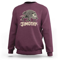 Funny Running Jimothy the Raccoon Sweatshirt Viral Seattle Trash Panda Meme