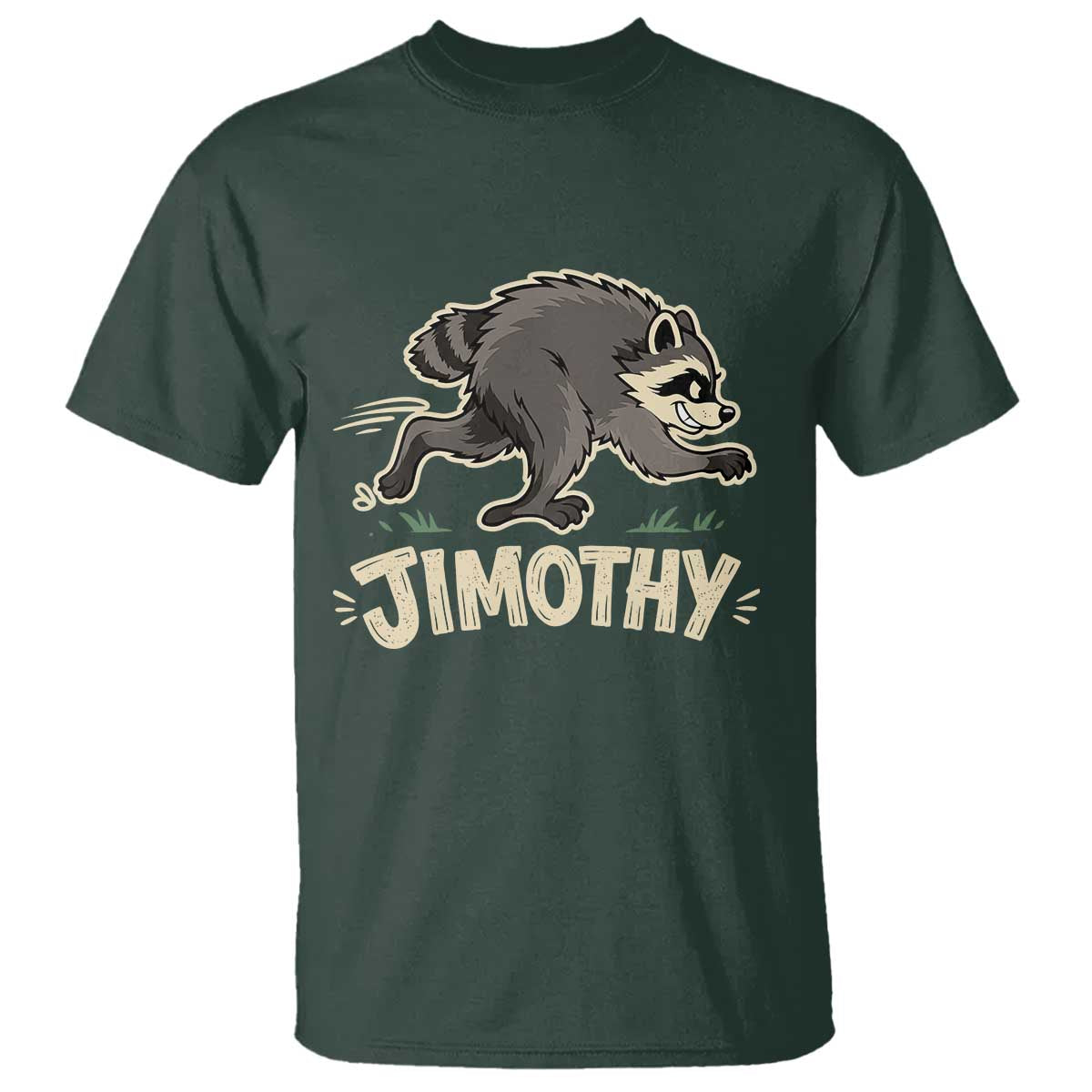 Funny Running Jimothy the Raccoon T Shirt Viral Seattle Trash Panda Meme