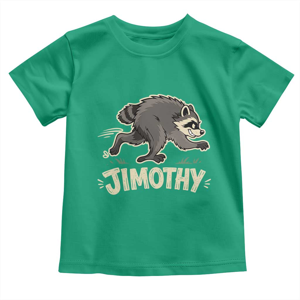 Funny Running Jimothy the Raccoon Toddler T Shirt Viral Seattle Trash Panda Meme