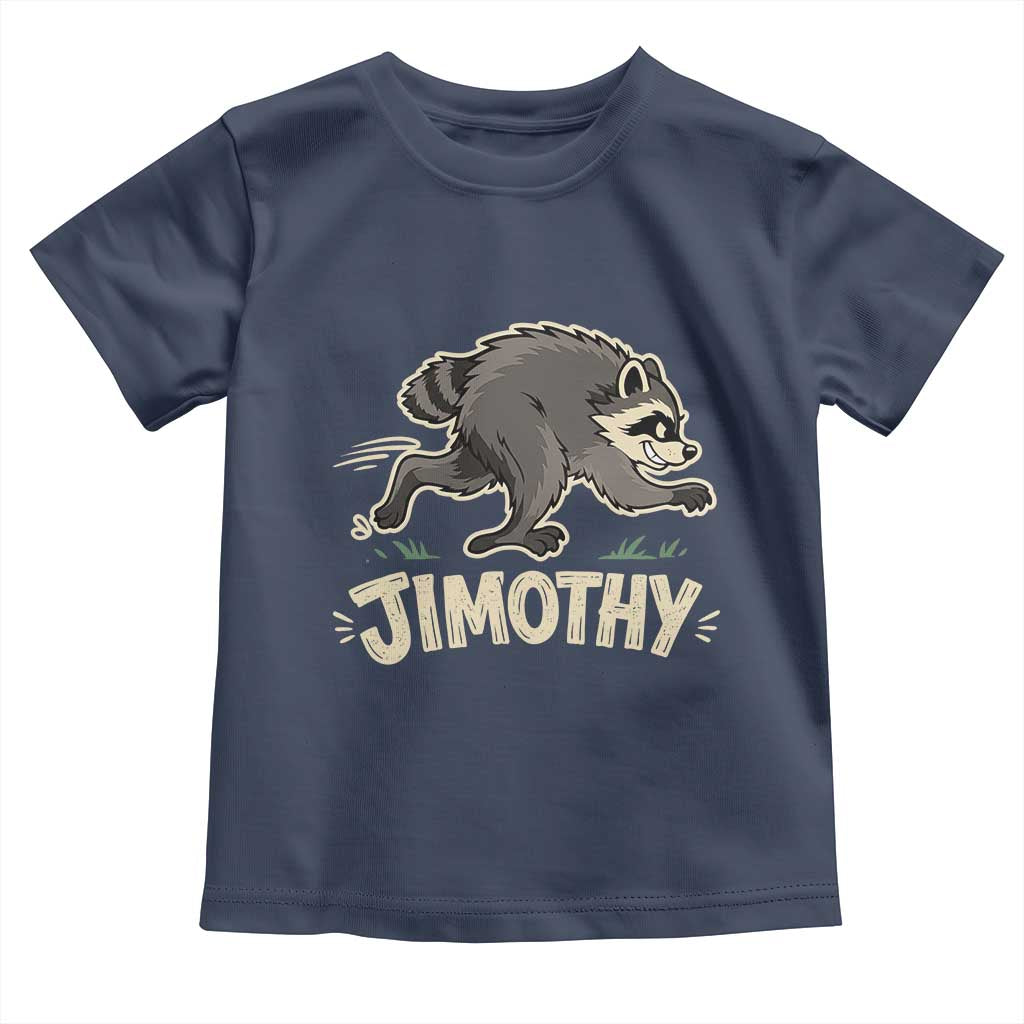 Funny Running Jimothy the Raccoon Toddler T Shirt Viral Seattle Trash Panda Meme