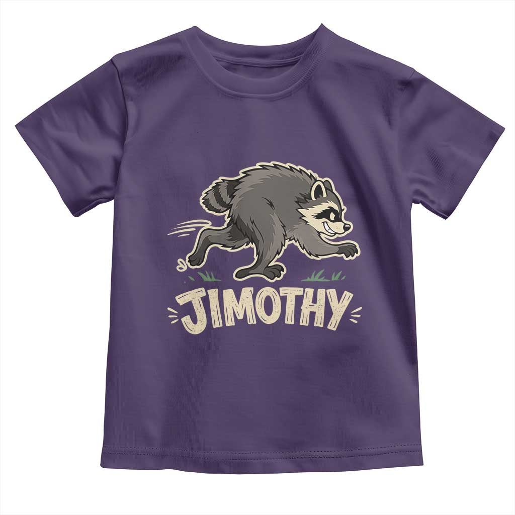 Funny Running Jimothy the Raccoon Toddler T Shirt Viral Seattle Trash Panda Meme