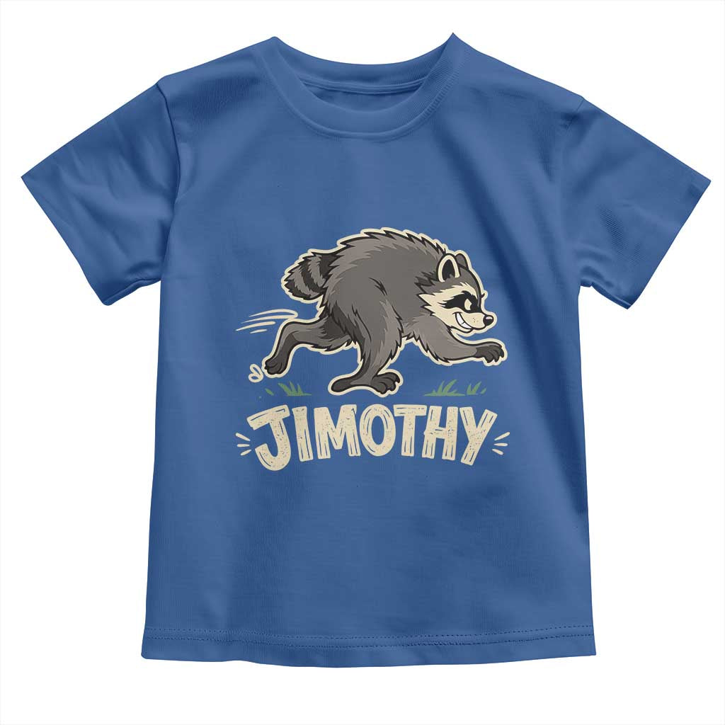Funny Running Jimothy the Raccoon Toddler T Shirt Viral Seattle Trash Panda Meme