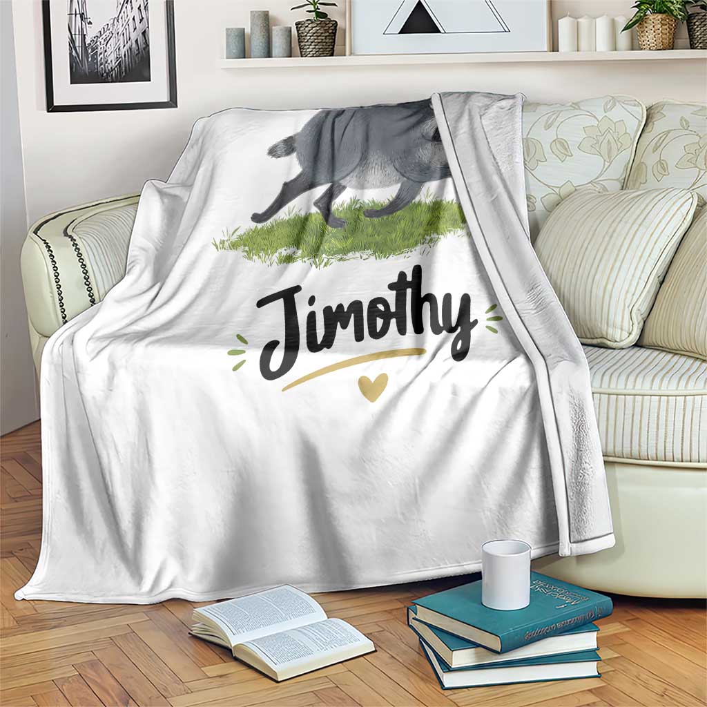 Cute Running Jimothy the Raccoon Throw Blanket Viral Seattle Trash Panda Meme