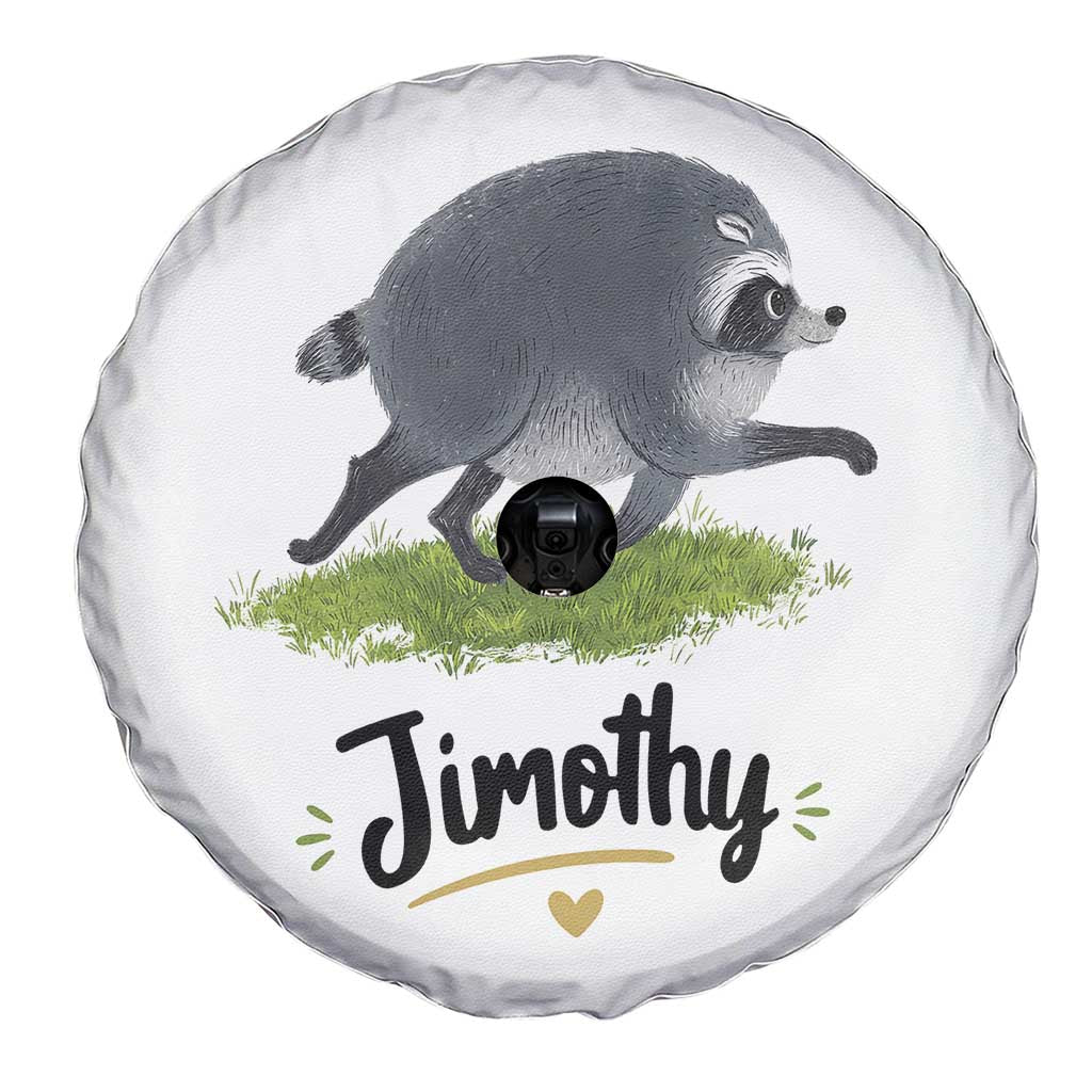 Cute Running Jimothy the Raccoon Spare Tire Cover Viral Seattle Trash Panda Meme