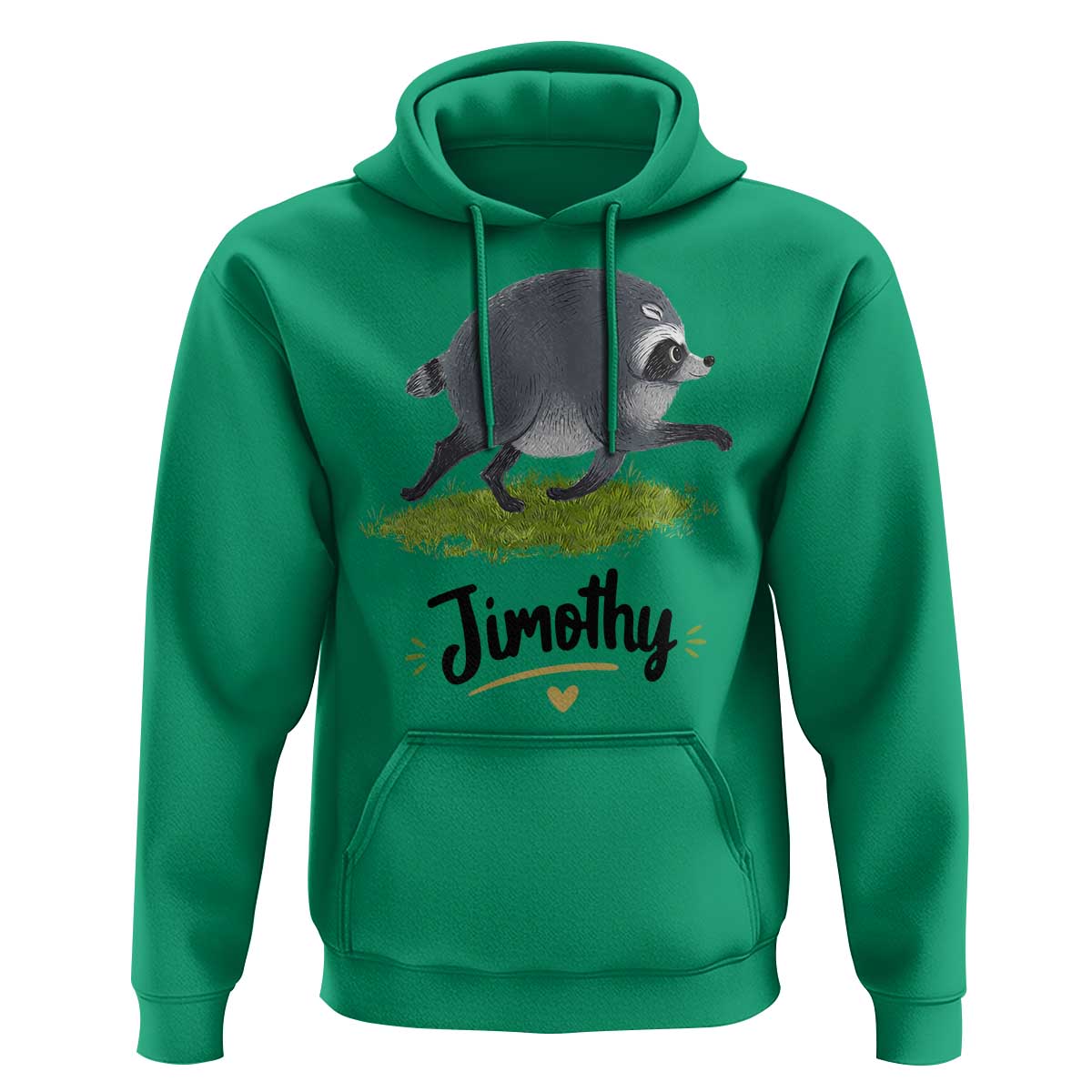 Cute Running Jimothy the Raccoon Hoodie Viral Seattle Trash Panda Meme