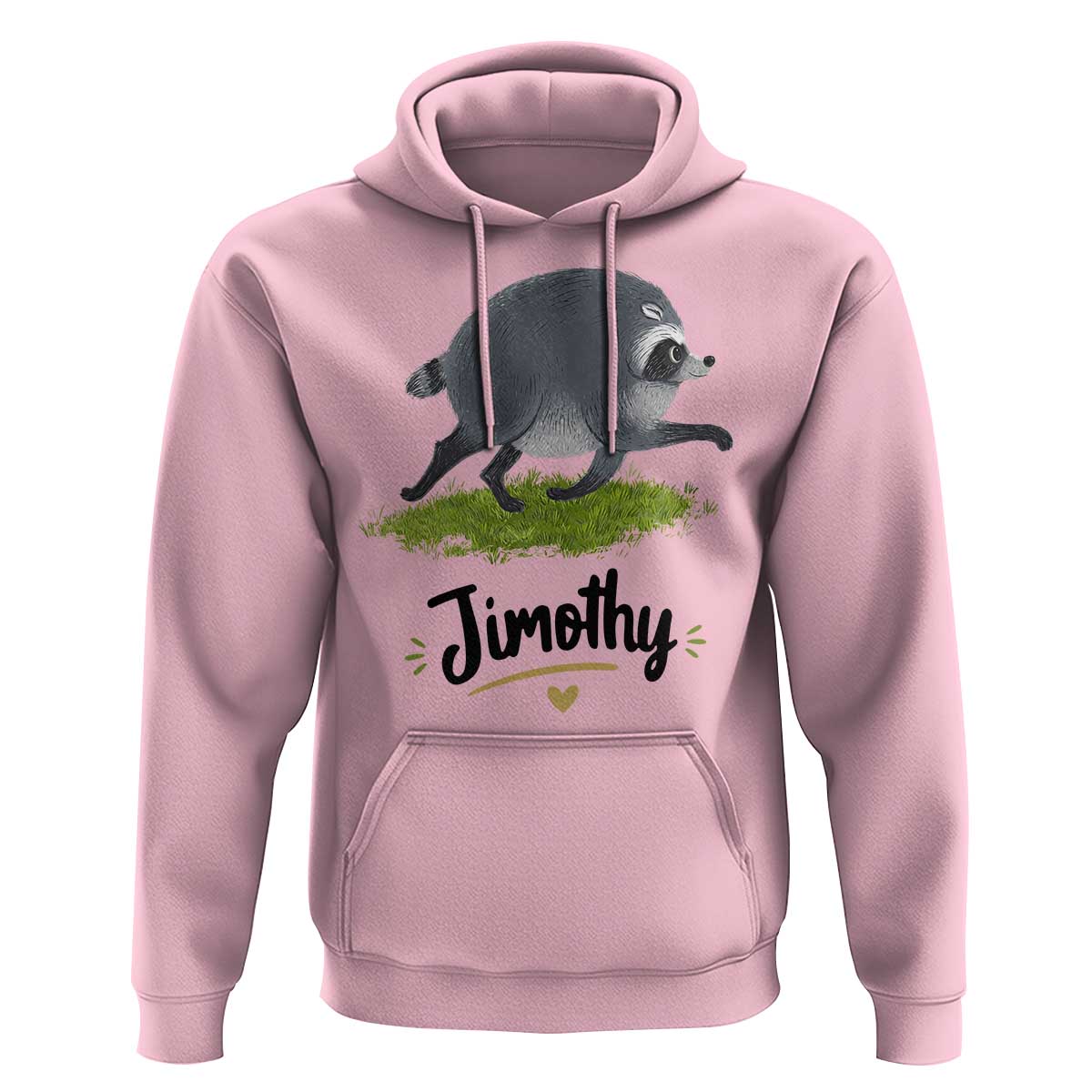 Cute Running Jimothy the Raccoon Hoodie Viral Seattle Trash Panda Meme