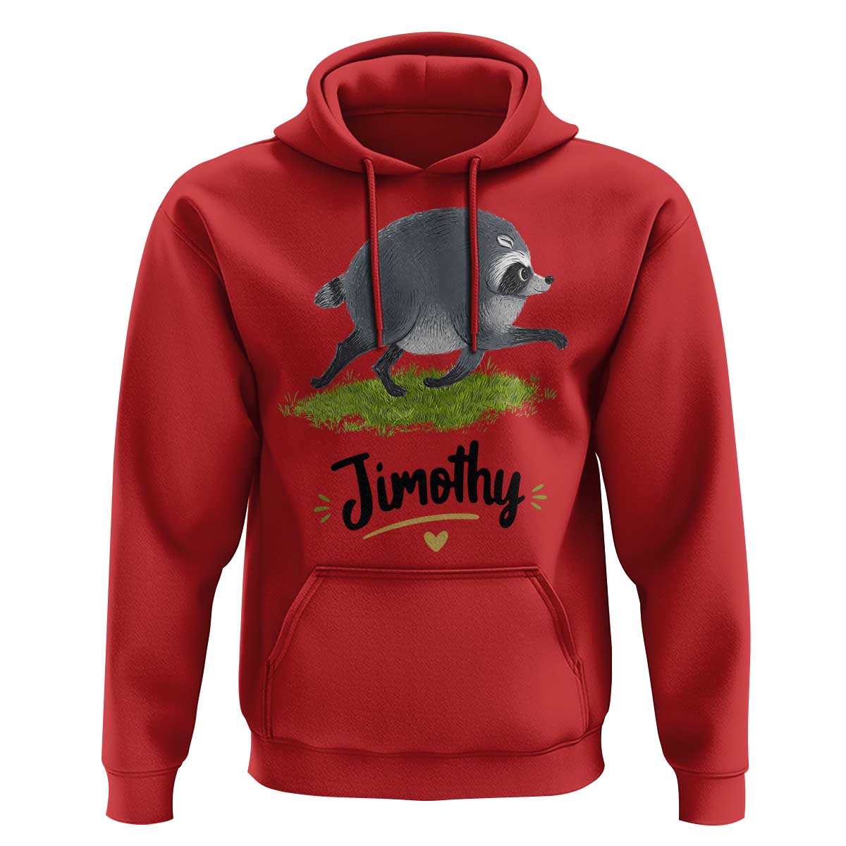 Cute Running Jimothy the Raccoon Hoodie Viral Seattle Trash Panda Meme