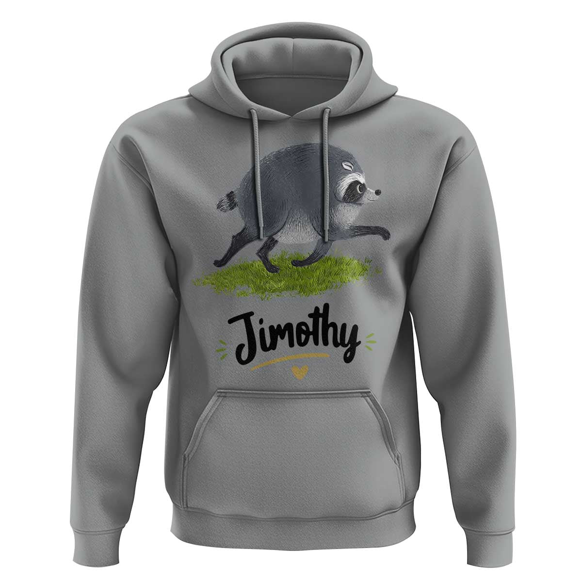 Cute Running Jimothy the Raccoon Hoodie Viral Seattle Trash Panda Meme