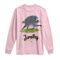 Cute Running Jimothy the Raccoon Long Sleeve Shirt Viral Seattle Trash Panda Meme