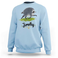 Cute Running Jimothy the Raccoon Sweatshirt Viral Seattle Trash Panda Meme
