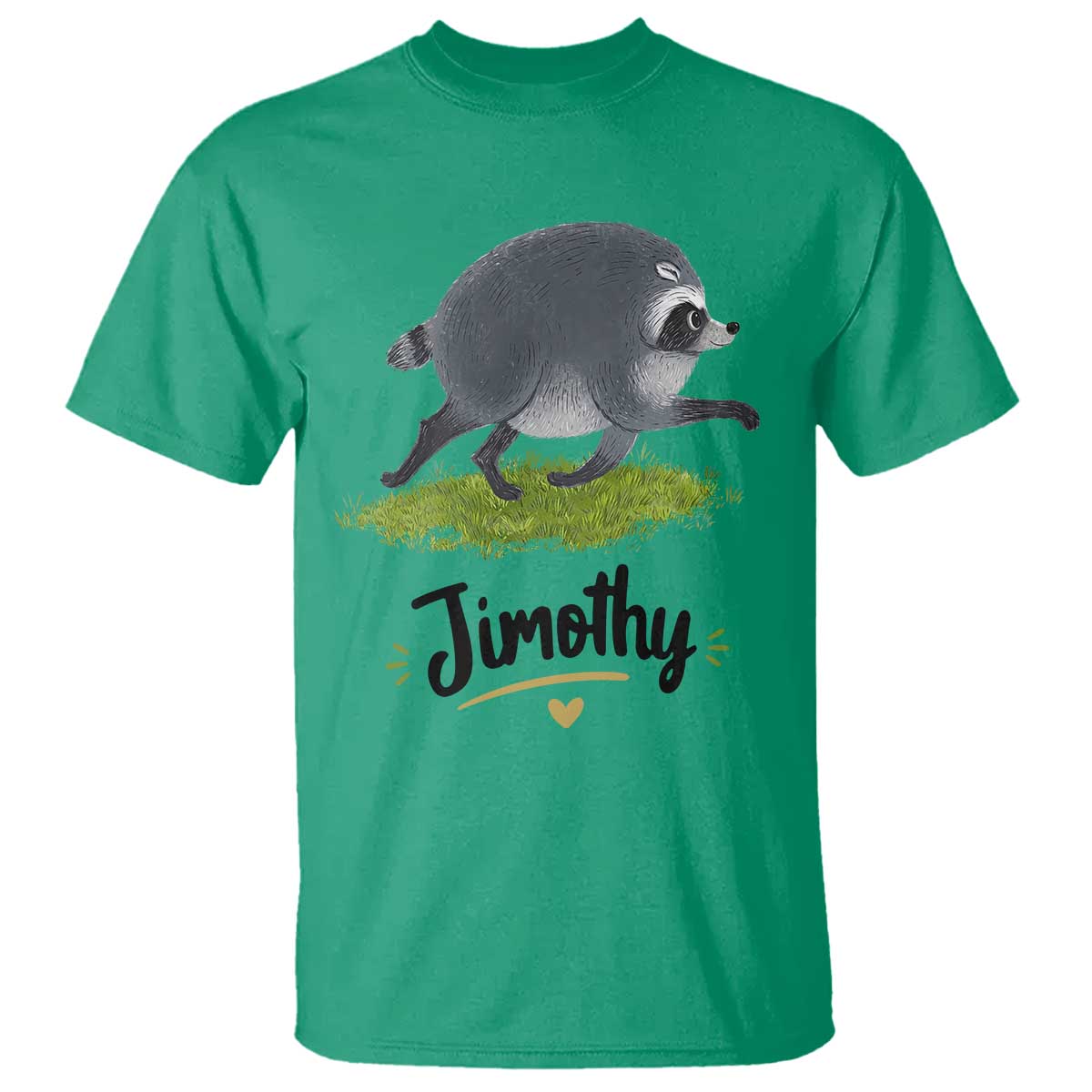 Cute Running Jimothy the Raccoon T Shirt Viral Seattle Trash Panda Meme