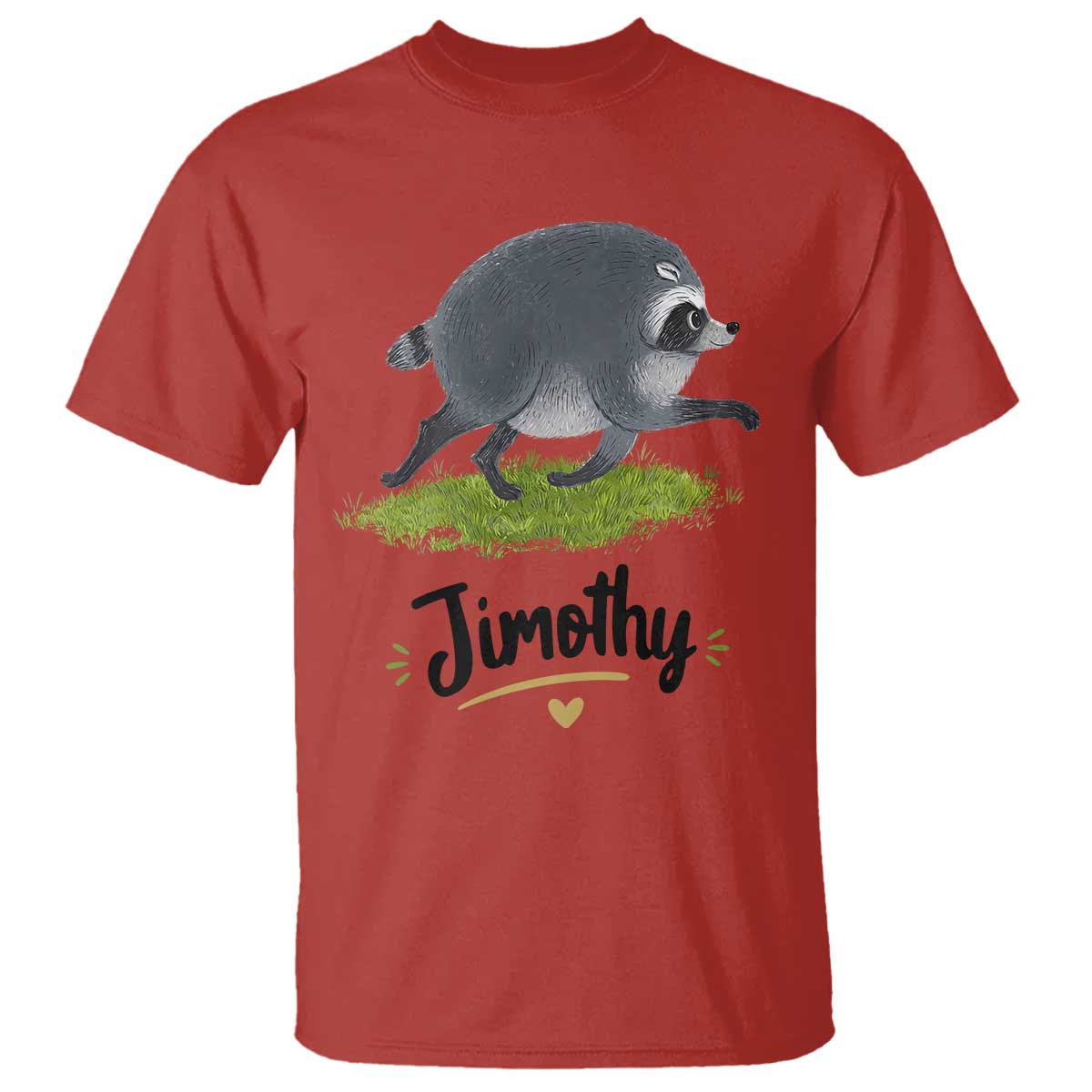 Cute Running Jimothy the Raccoon T Shirt Viral Seattle Trash Panda Meme