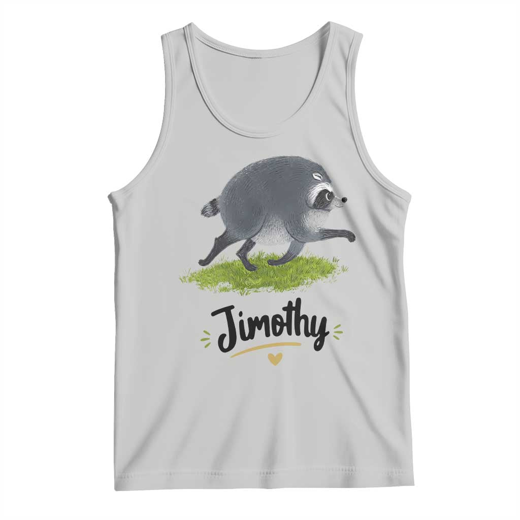 Cute Running Jimothy the Raccoon Tank Top Viral Seattle Trash Panda Meme