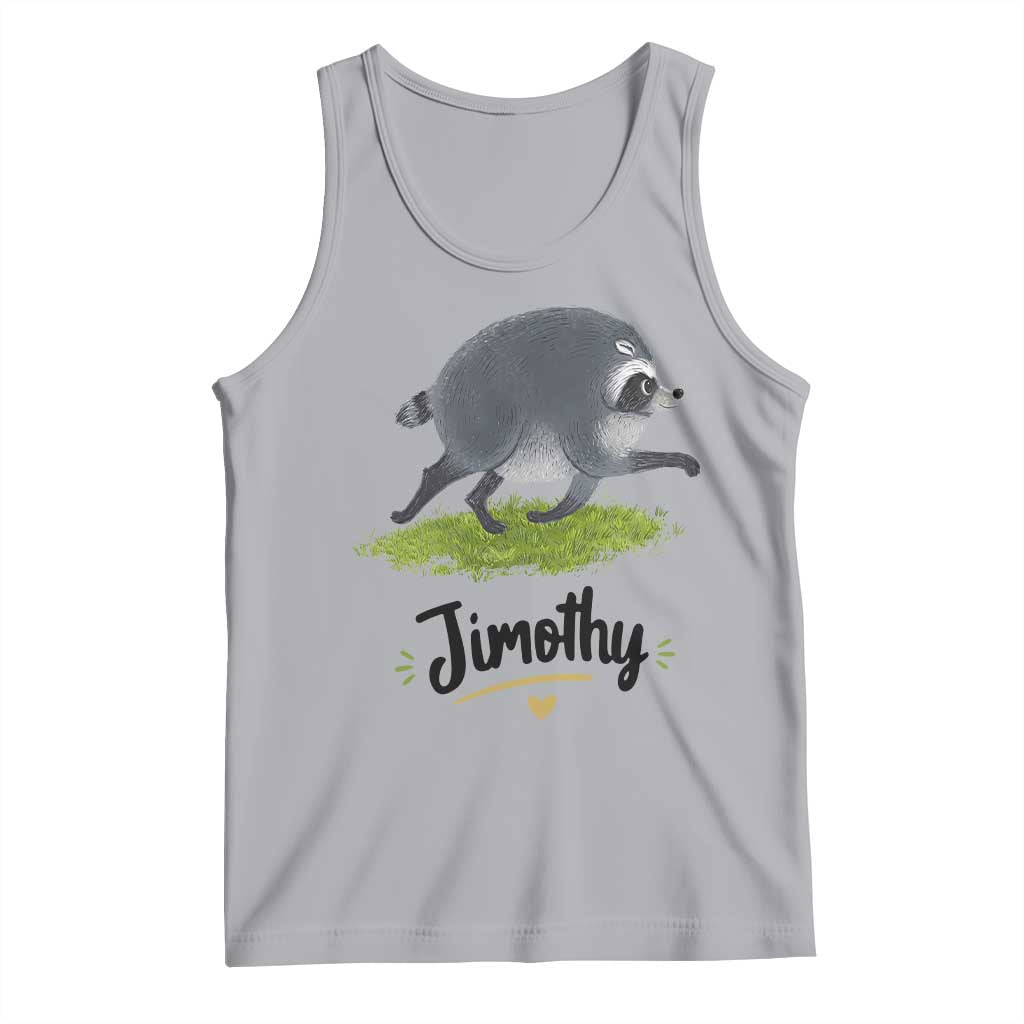 Cute Running Jimothy the Raccoon Tank Top Viral Seattle Trash Panda Meme
