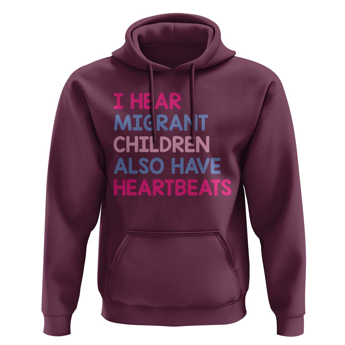 I Hear Migrant Children Also Have Heartbeats Hoodie Sarcastic Human Rights Activism