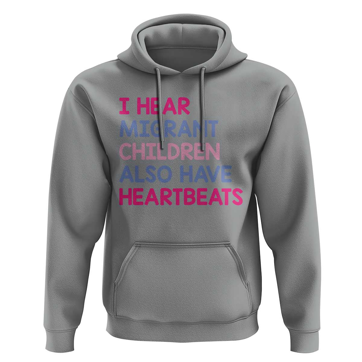 I Hear Migrant Children Also Have Heartbeats Hoodie Sarcastic Human Rights Activism