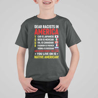 Dear Racists In America Land You Live On Is Native American T Shirt For Kid Anti Racism Social Justice