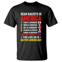 Dear Racists In America Land You Live On Is Native American T Shirt Anti Racism Social Justice