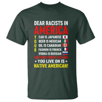 Dear Racists In America Land You Live On Is Native American T Shirt Anti Racism Social Justice