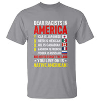 Dear Racists In America Land You Live On Is Native American T Shirt Anti Racism Social Justice