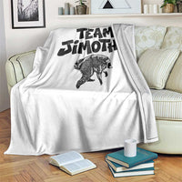 Vintage Team Jimothy the Raccoon Fan Club Throw Blanket Viral Seattle Trash Panda Lover Supporter