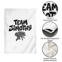 Vintage Team Jimothy the Raccoon Fan Club Garden Flag Viral Seattle Trash Panda Lover Supporter