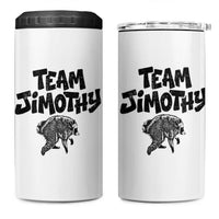 Vintage Team Jimothy the Raccoon Fan Club 4 in 1 Can Cooler Tumbler Viral Seattle Trash Panda Lover Supporter
