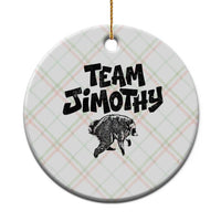 Vintage Team Jimothy the Raccoon Fan Club Ceramic Ornament Viral Seattle Trash Panda Lover Supporter