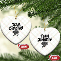 Vintage Team Jimothy the Raccoon Fan Club Ceramic Ornament Viral Seattle Trash Panda Lover Supporter