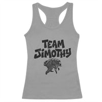 Vintage Team Jimothy the Raccoon Fan Club Racerback Tank Top Viral Seattle Trash Panda Lover Supporter