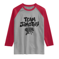 Vintage Team Jimothy the Raccoon Fan Club Raglan Shirt Viral Seattle Trash Panda Lover Supporter