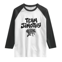 Vintage Team Jimothy the Raccoon Fan Club Raglan Shirt Viral Seattle Trash Panda Lover Supporter