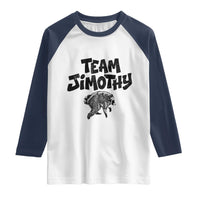 Vintage Team Jimothy the Raccoon Fan Club Raglan Shirt Viral Seattle Trash Panda Lover Supporter
