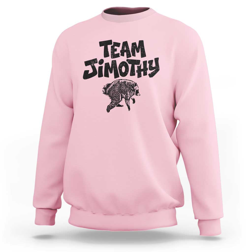 Vintage Team Jimothy the Raccoon Fan Club Sweatshirt Viral Seattle Trash Panda Lover Supporter