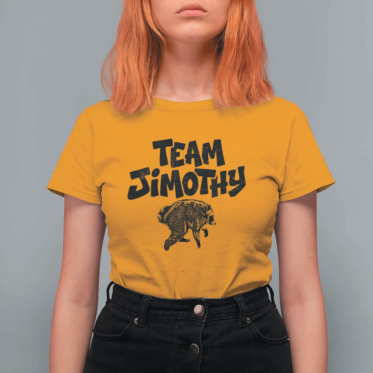 Vintage Team Jimothy the Raccoon Fan Club T Shirt For Women Viral Seattle Trash Panda Lover Supporter