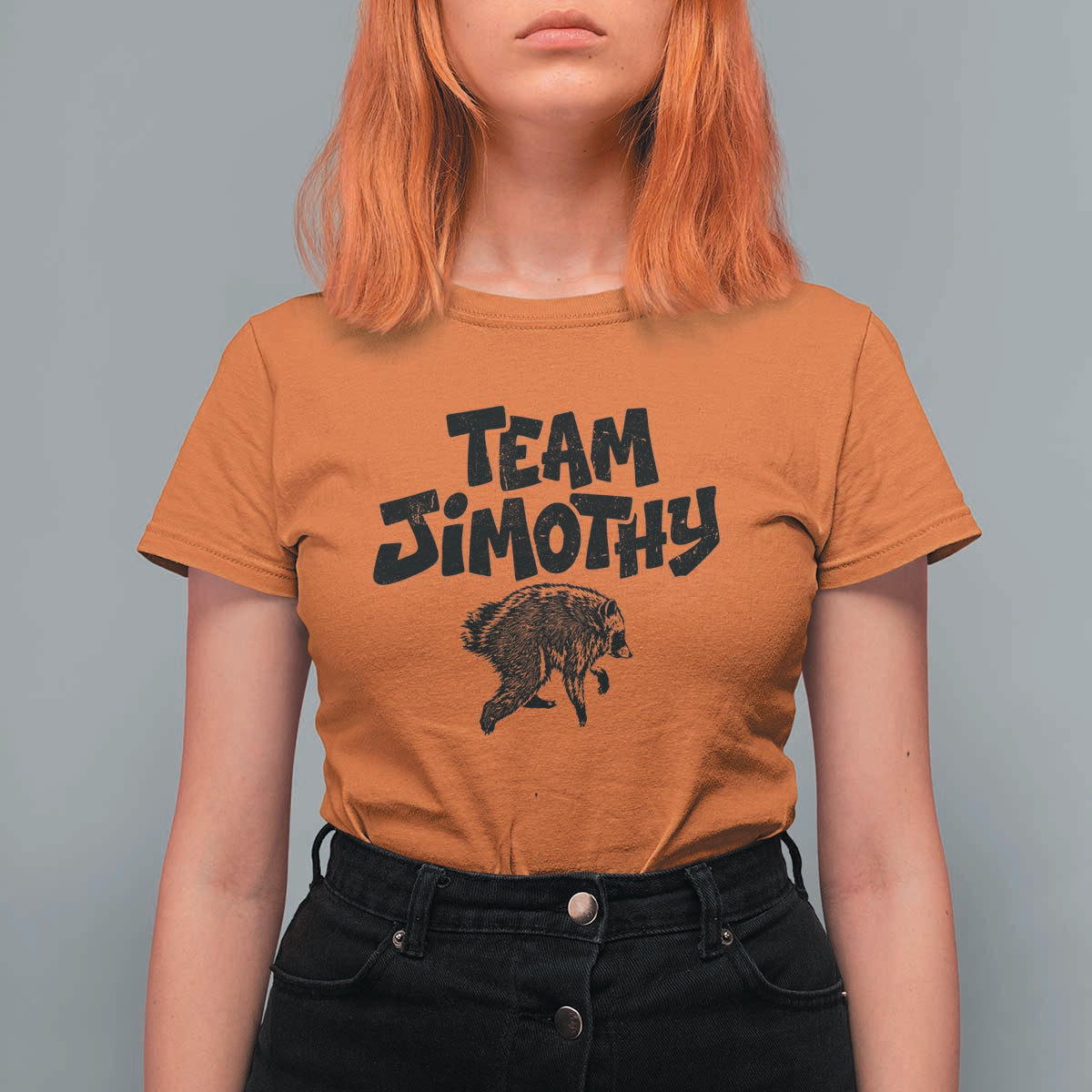 Vintage Team Jimothy the Raccoon Fan Club T Shirt For Women Viral Seattle Trash Panda Lover Supporter