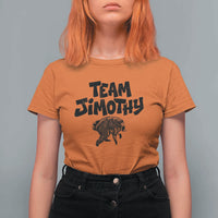 Vintage Team Jimothy the Raccoon Fan Club T Shirt For Women Viral Seattle Trash Panda Lover Supporter
