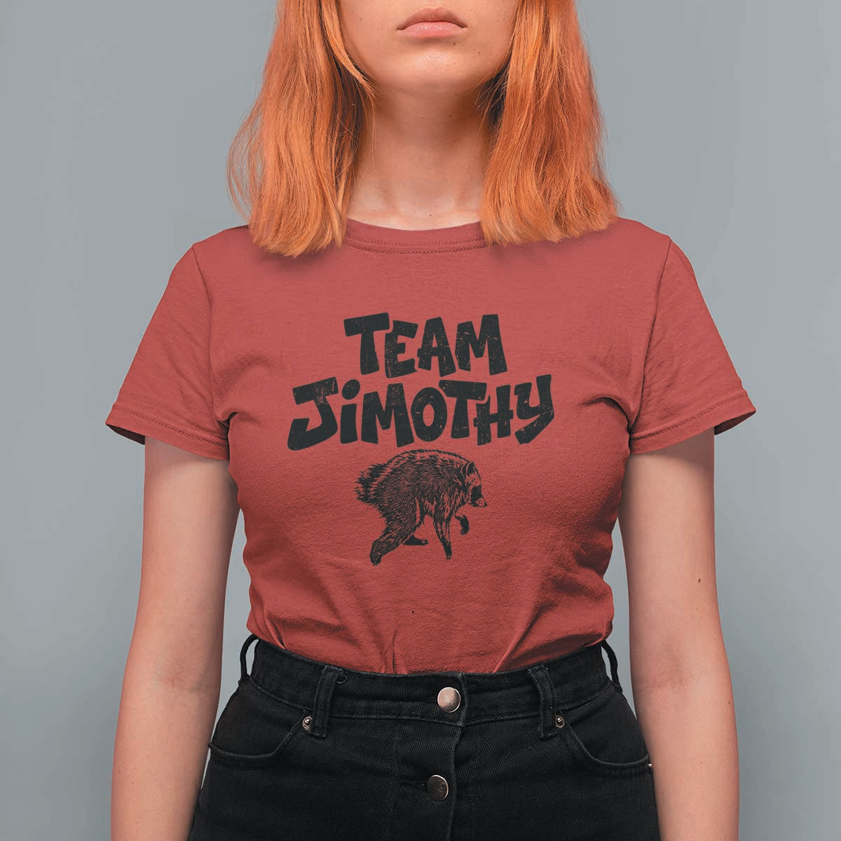 Vintage Team Jimothy the Raccoon Fan Club T Shirt For Women Viral Seattle Trash Panda Lover Supporter