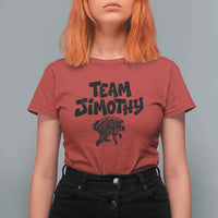 Vintage Team Jimothy the Raccoon Fan Club T Shirt For Women Viral Seattle Trash Panda Lover Supporter