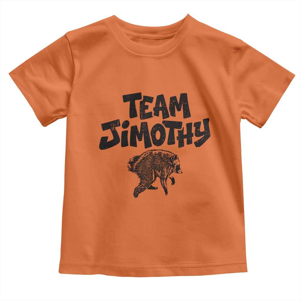 Vintage Team Jimothy the Raccoon Fan Club Toddler T Shirt Viral Seattle Trash Panda Lover Supporter