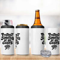 Protect Jimothy At All Costs Viral Seattle Raccoon 4 in 1 Can Cooler Tumbler Trash Panda Legend Lover Supporter