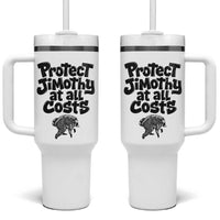 Protect Jimothy At All Costs Viral Seattle Raccoon Tumbler With Handle Trash Panda Legend Lover Supporter