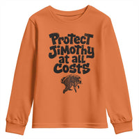 Protect Jimothy At All Costs Viral Seattle Raccoon Youth Sweatshirt Trash Panda Legend Lover Supporter