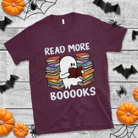 Halloween Reading T Shirt Read More Books Cute Ghost Boo Sheet - Wonder Print Shop