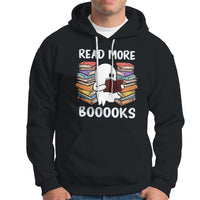Halloween Reading Hoodie Read More Books Cute Ghost Boo Sheet - Wonder Print Shop