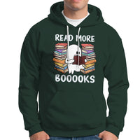 Halloween Reading Hoodie Read More Books Cute Ghost Boo Sheet - Wonder Print Shop