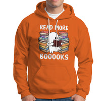 Halloween Reading Hoodie Read More Books Cute Ghost Boo Sheet - Wonder Print Shop