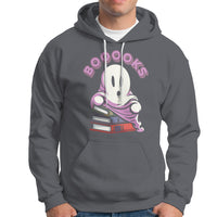 Halloween Reading Hoodie Booooks Cute Ghost Boo Sheet - Wonder Print Shop